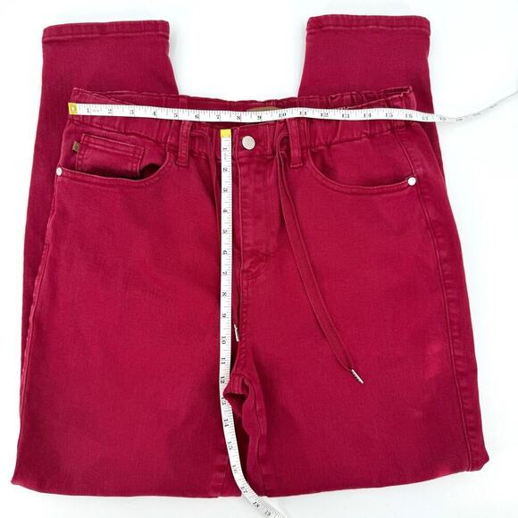 Judy Blue Garment Dyed Scarlet Red Jeans Size 13/31 Preppy Career Comfortable - Picture 9 of 11